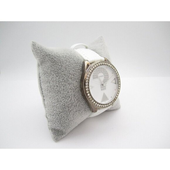 Women Guess Crystal Quartz WR Analog 36mm Dial Round Watch (G992) "New Battery" - Picture 4 of 8